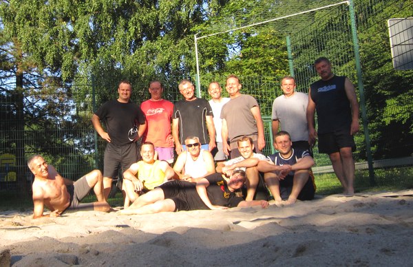 TGS-Volleyballer beim 'beachen'